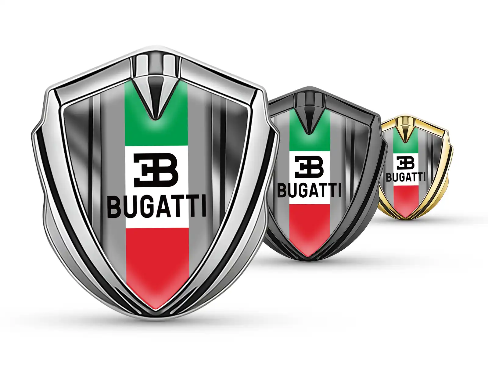 Bugatti Emblema Abovedado Insignia Atlético Esquema Superior